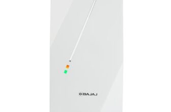 Bajaj Skive 5 Litre Instant Water Heater For Home| High Grade Ss Tank| Multiple Safety System| Suitable For High Rise| Shock Resistant| Rust Proof Outer| 2-Year Product Warranty【White】
