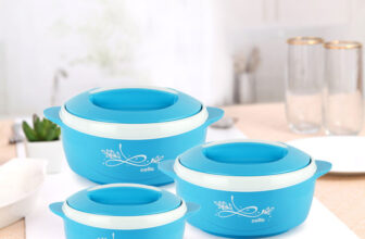 Cello Sapphire Pack Of 3 Thermoware Casserole Set(500 Ml, 1000 Ml, 1500 Ml)