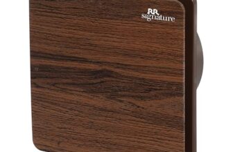 Rr Signature Vento Fresh Luxura 150 Mm Exhaust Fan For Kitchen, Bathroom | Silent, Compact Design, Easy Install | Thermal Fuse | High Speed 100% Powerful Copper Motor | 2 Year Warranty [Wood Finish]