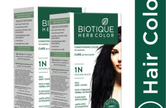 Biotique Herbcoclor Natural Black- 1N 60G+140Ml (Pack Of 2) , Natural Black