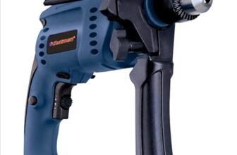 Eastman Eid-013 Impact Drill Machine 13Mm Chuck 600W Corded Power Tool | Variable Speed (0-2800 Rpm) Reversible Hammer Drill With 3 Free Drill Bits & Carbon Set For Concrete, Wood & Metal