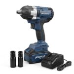 Eastman Jrsdrive Cordless Impact Wrench With 600W Power, 2200Rpm No Load Speed, 1/2Inch Drive, Torque 500 Nm, 1 Fast Charger, 1 Battery And 1 Socket (Eciw-600)