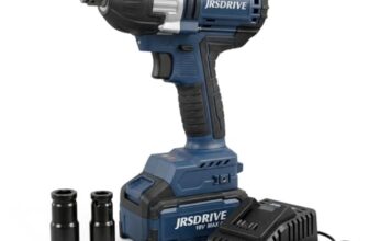 Eastman Jrsdrive Cordless Impact Wrench With 600W Power, 2200Rpm No Load Speed, 1/2Inch Drive, Torque 500 Nm, 1 Fast Charger, 1 Battery And 1 Socket (Eciw-600)