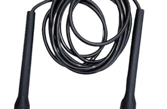 Simran Sports Black Speed Skipping Rope, Skipping Rope For Exercise, Fitness Rope, Exercise Rope, Pencil Fitness Skipping Rope, Polyvinyl Chlorine (Pvc)
