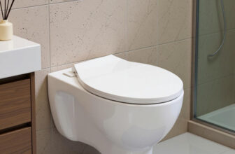Plantex Commode For Toilet/Ceramic Western Commode/Wall Hung Commode With Soft Closing Toilet Seat – P Trap (Aps-3692, Caliber) Western Commode(White)