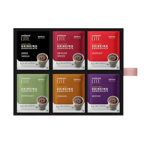Cocosutra Peppermint Hot Chocolate Mix | Enjoy Hot Or Cold | 500 Gm | 100% Natural & Vegan Drinking Chocolate | Serves 25 Cups