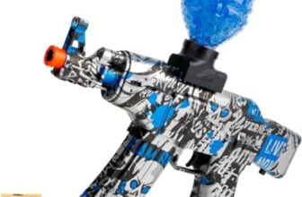 Super Sharp Shooter Shooting Gun Toy With Water-Absorbing Gel Ball Bullets, Rechargeable Battery, Usb Charger, Gift For Boys And Girls