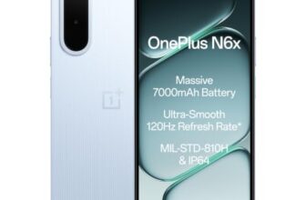 Oneplus N6X | 4Gb+64Gb | Ice Blue | 7000Mah Battery | Power For Days | 36-Months Smoothness | Smooth 120Hz Display | Largest 5300Mm2 Cooling System | Military-Grade Durability
