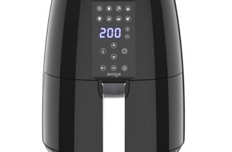 Milton Rapid Digital Air Fryer 4.2L | 1450W | 360° High Speed Air Circulation | Up To 90% Less Oil Usage | 8 Preset Menus | Touch Control Panel & Digital Display | Auto Shut-Off | 1 Year Warranty