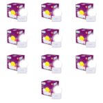 Philips Joy Vision Coral Rush 0.5W Led Night Lamp | Soft White Glow | Energy Efficient | Plug-In Prong Design | Ideal For Bedroom, Kids Room & Hallway (White, Pack Of 10)