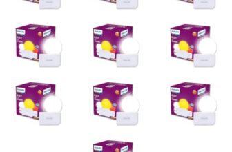 Philips Joy Vision Coral Rush 0.5W Led Night Lamp | Soft White Glow | Energy Efficient | Plug-In Prong Design | Ideal For Bedroom, Kids Room & Hallway (White, Pack Of 10)