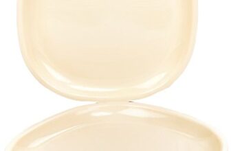 Signoraware Bpa Free Plastic Square Full Plate | Microwave Safe | Crack Resistant | Ideal For Family Gatherings & Outdoor Activities | Best For Lunch, Breakfast & Dinner Use (Set Of 6 | Offwhite)