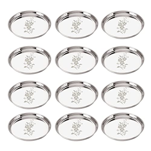 Cello Red Swirl Imperial Series Opalware Dinner Set Of 10 Pieces For Family Of 4 | Bone-Ash Free & Leadfree Opal Glass, Microwave & Dishwasher Safe Plates & Bowls Crockery Set For Dining & Gifting