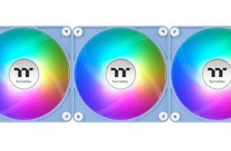 Thermaltake Ct120 Ex Argb Sync Pc Cooling Fan Hydrangea Blue 3 Pack/Fan/12025/Pwm 500~2000 Rpm/Argb Mb Sync/Hydrangea Blue