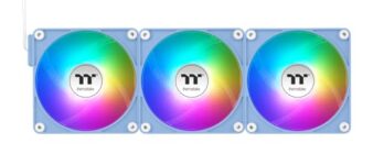 Thermaltake Ct120 Ex Argb Sync Pc Cooling Fan Hydrangea Blue 3 Pack/Fan/12025/Pwm 500~2000 Rpm/Argb Mb Sync/Hydrangea Blue