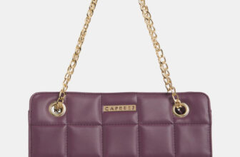 Caprese Zaha Tote Medium Deep Purple Bag For Women Shoulder Bag(Purple, 7.337 L)