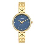 Timex Blue Round Dial Analog Women’S Watch – Twel22601