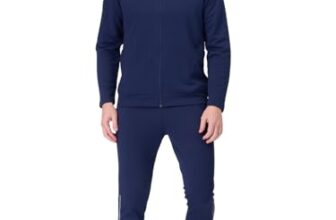 Pepe Jeans Men’S Dry-Fit Moisture Wicking Active Track Suit Navy-Xl,Sports Suit