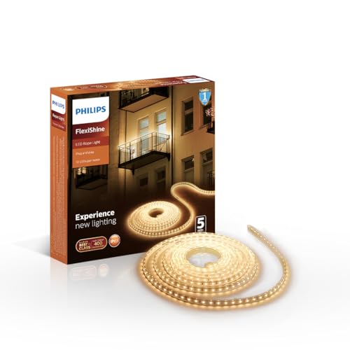 Philips Flexishine 5 Meter Plug N Play Led Rope Light (Pink) – Waterproof (Ip65 Rated) And Flexible