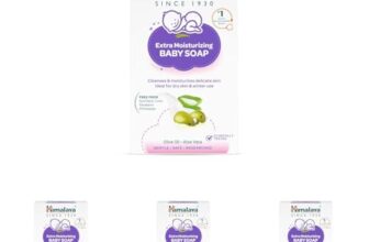 Himalaya Extra Moisturizing Baby Soap For Dry Skin | B3G1-125G Helps Lock In Moisture With Aloe-Milk Moisture Complex Of Almond & Olive Oil | Clinically Tested | No. 1 Doctor Recommended Brand