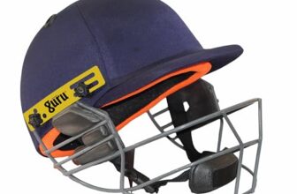 Guru Premium Cricket Helmet With Adjustable Strap, Comfortable Fit & Lightweight (Size: Small)