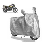 Sulfar Bike Cover For Honda Shine 125 (Standard) | Waterproof, Dustproof & Uv Protected | All Weather Two Wheeler Cover (Silver) New 2026 Variants