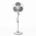 Amazon Basics 16-Inch Pedestal Fan | Tilting Head | 1400 Rpm | Silent Operation| 400Mm Sweep Length (Grey) (Abpfns)