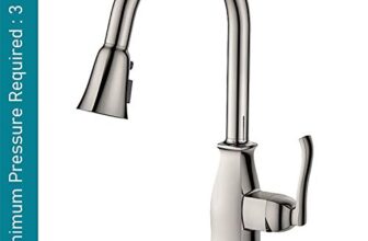 Alton Tsl18030, Single Lever Sink Mixer With 3-Flow Pull-Down Sprayer, Brushed Nickel Finish