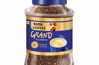 Tata Classic Instant Coffee, 90G Jar, Chicory Mix With Strong Taste & Rich Aroma, With Flavour Locked Decoction Crystals