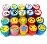 Self Inking Motivational Stamps For Students | Kids Reward Teacher Stamps With Good Job Excellent Smile Star Designs | School Classroom Art Craft Activity Supplies For Boys Girls & Return Gifts