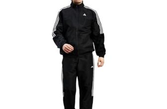 Adidas Men Training Mock Collar Long Sleeve Track Suit – Regular Fit Polyester Activewear Set Lightweight, Breathable Sportswear Track Suit For Gym, Running, Fitness, Casual For Fall Winter
