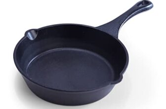 Wonderchef Forza Pre Seasoned 19 Cm Cast Iron Fry Pan | With Lifetime Exchange Warranty | Black