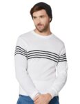 Amazon Brand – Symbol Men’S Acrylic Sweater_Sym-A23-Swt-03_White,Black_M