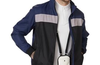 Amazon Brand – Symbol Men’S Light Weight Lined Jacket_Aw20-Lw-Sy-25_Blaze Blue+L.Grey_2Xl
