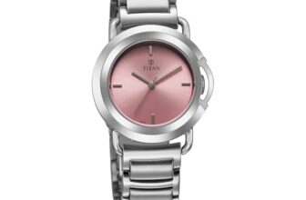Titan Work Mode Ph I Plain 3 Hands Steel Colour Round Dial Silver A1Stainless Steel Strap Women’S Watch – Nu95324Sm01