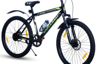 East Coast Player 26T Cycle/Mountain Bike With Front Suspension And Dual Disc Brakes 26 T (Inch) Mountain Cycle(Single Speed, Black, Only Front Suspension)