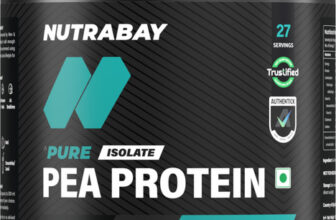 Nutrabay Pure 100% Pea Isolate Plant-Based Protein(2 Pounds, Unflavored)