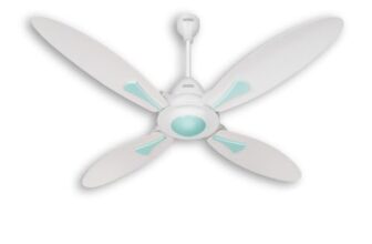 Usha Bloom Series Dahlia 100% Copper Motor 4-Blade Bldc Ceiling Fan | Bi-Directional | Sleep/Boost/Timer Modes | Rf Remote | Dust-Resistant |3Y Motor & 2Y Pcb Warranty (White & Light Green)