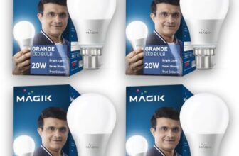 Magik Grande 20W Led Bulb | Cool White (6500K) | B22 Base | High Brightness Led Lamp For Home & Office, Energy Efficient, Long Life With Wide Light Spread | Pack Of 4