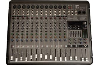 Xtreme Acoustics Xafg12 Professional 12 Channel Audio Mixer Interface Console With Usb And Bluetooth Connectivity, 4 Band Eq, Digital Dsp Effects, Xlr And Stereo