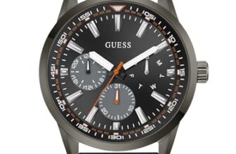 Guess Round 44Mm Black Dial Analog Men Watch – Gw0964G3