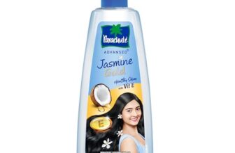 Parachute Advansed Jasmine Gold Coconut Hair Oil With Vitamin-E For Super Shiny Hair, Non-Sticky, 500Ml