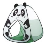 Amazon Brand – Jam & Honey Panda Popup Play Tent For Kids | Foldable Animal Themed Tent House | For Boys And Girls From 1 To 4 Years | Easy To Set Up | Green