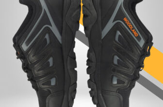 Woodland Outdoor Trekking Lightweight Breathable Durable Hiking & Trekking Shoes For Men(Black , 6)