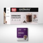 Cocosutra Sugar Free Drinking Chocolate Mix | Mocha | 20 Single-Serve Sachets (20G Each) | Low Carb, Low Calorie | Stevia & Erythritol Sweetened | 400G
