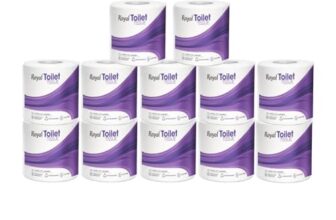 Royal Toilet Tissue Paper Roll | 2400 Pulls (200 X 12 Rolls) | Tissue Paper Roll, Toilet Paper Roll 2-Ply Soft & Strong Bathroom Tissue | Highly Absorbent & Hygienic Toilet Paper