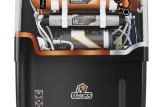 Kinsco Aqua Punch Pro With Isi Mark Ro+Uv+Uf+Tds Adjuster 18 L Ro + Uv + Copper + Alkaline + Minerals Water Purifier(Black)