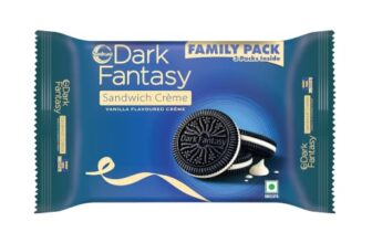 Sunfeast Dark Fantasy Vanilla Sandwich Crème Biscuits, 237G