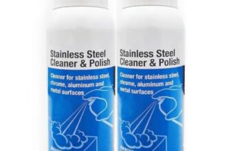 Stainless Steel Cleaner & Polish Aerosol Spray | Fast-Acting Cleaner For Stainless Steel, Chrome, Aluminum & Metal Surfaces | Removes Dirt, Grime & Marks | Easy Shine & Surface Care