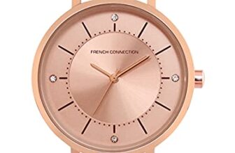 French Connection Leather Analog Rose Gold Dial Women’S Watch-Fcn00010A